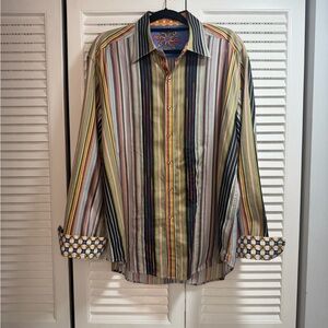 Robert Graham Vibrant Striped Dress Shirt